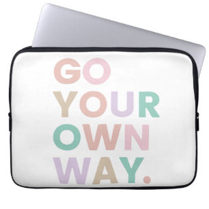 Go Your Own Way Laptop Sleeve
