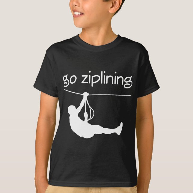 Go Ziplining Gift Idea T-Shirt (Front)
