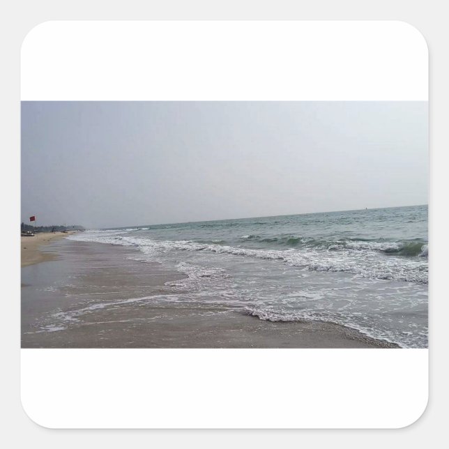 Goa Beach India Square Sticker (Front)