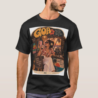 Goa — Girl on the Bar, Coastal Nightlife Vibes 🍻 T-Shirt