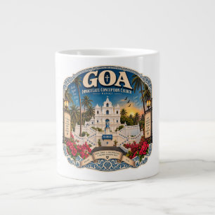 Goa Immaculate Conception Church Panaji – Vintage Large Coffee Mug