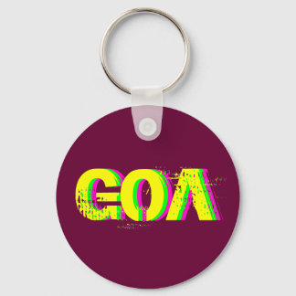 Goa psychedelic keychain