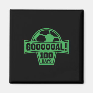 Goal! 100 Days Of School Soccer 100th Day Of Schoo Magnet