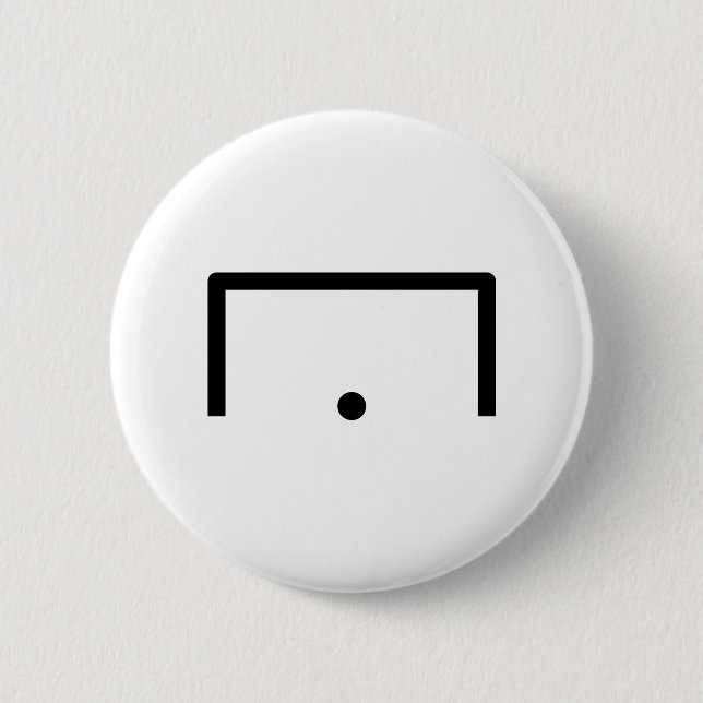 Goal 6 Cm Round Badge (Front)