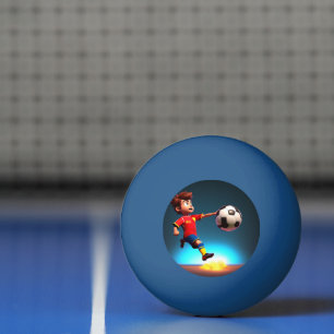 "Goal Bound: The Animated Boy's Perfect Kick" Ping Pong Ball