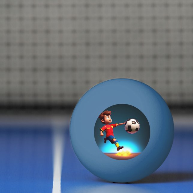 "Goal Bound: The Animated Boy's Perfect Kick" Ping Pong Ball (Net)