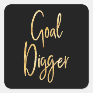 Goal Digger Square Sticker