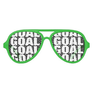 Goal! Funny soccer sport fan party shades glasses