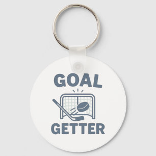 Goal Getter Hockey Motivation Sports Gift Players Key Ring