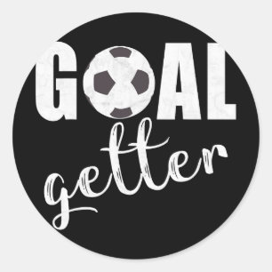Goal Getter Soccer Player Sport Teams Soccer Gift Classic Round Sticker