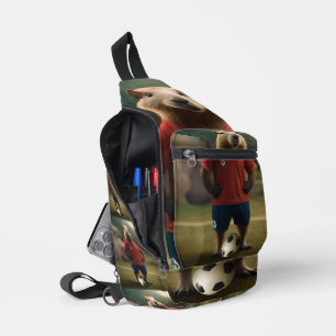 "Goal Getter: The Soccer Star Capybara" Sling Bag