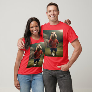"Goal Getter: The Soccer Star Capybara" T-Shirt