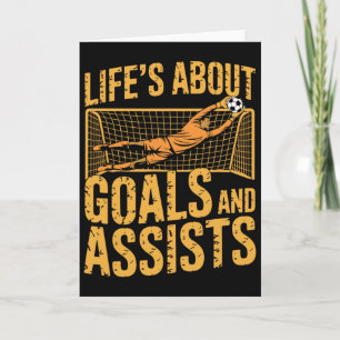 Goal Keeper And Goal Keeper, Life About Goals And Card