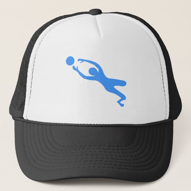 Goal Keeper - Baby Blue Trucker Hat (Front)
