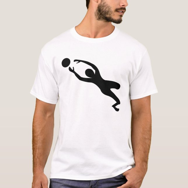 Goal Keeper - Black T-Shirt (Front)