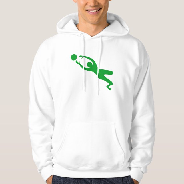 Goal Keeper - Grass Green Hoodie (Front)