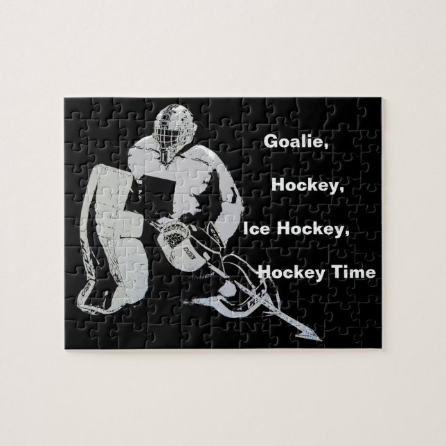 Goal Keeper - Ice Hockey Goalie Jigsaw Puzzle (Horizontal)