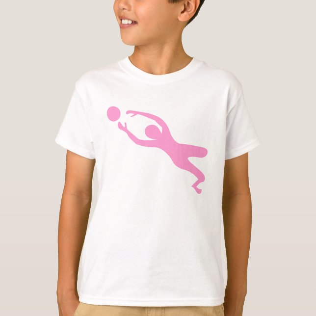 Goal Keeper - Pink T-Shirt (Front)