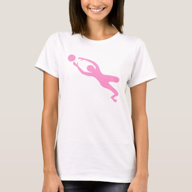 Goal Keeper - Pink T-Shirt (Front)
