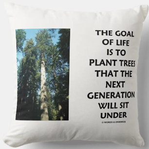 Goal Of Life Is To Plant Trees Next Generation Sit Cushion