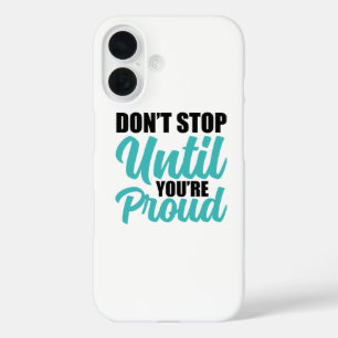 Goal-Orientated Achievement Quote iPhone 16 Case