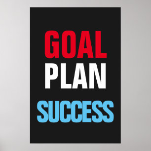 Goal Plan Success Motivational Inspirational Poster