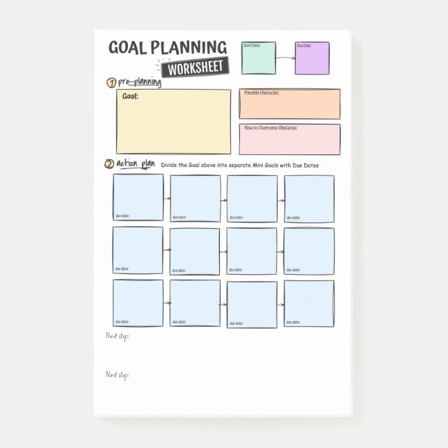 Goal planning Notes (Front)