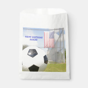  Goal Post Black and White Soccer Ball Sports  Favour Bag