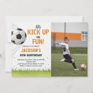 Goal Scorer Soccer Birthday Invitation
