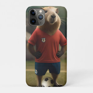 "Goal-Scoring Capybara: The Ultimate Soccer Star!" iPhone 11 Pro Case