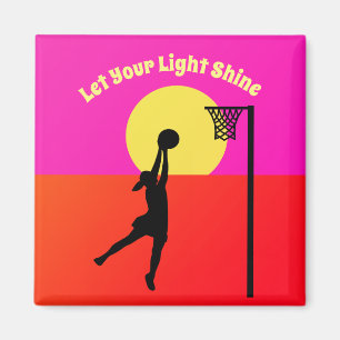 Goal Shooter Inspirational Netball Quote Magnet
