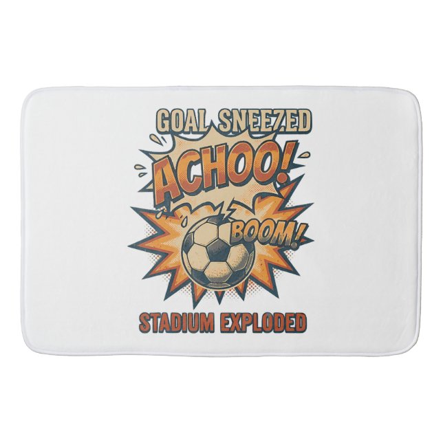 Goal Sneezed Stadium Exploded Bath Mat (Front)