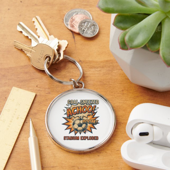 Goal Sneezed Stadium Exploded Key Ring (Desk)