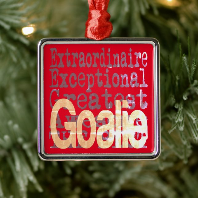 Goalie Extraordinaire Metal Ornament (Tree)