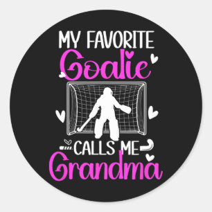 Goalie Grandma Field Hockey Grandma Of A Field Hoc Classic Round Sticker