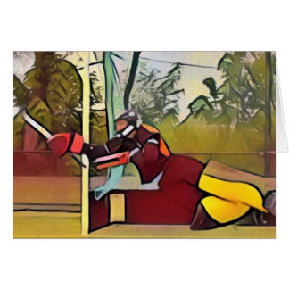 Goalie greeting card