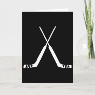 Goalie Hockey Sticks Hockey Team Practice Card