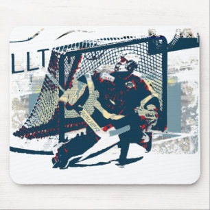 Goalie - Ice Hockey Player Mouse Pad