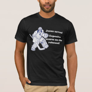 GOALIE JESUS SAVES t-shirt