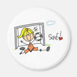 Goalie Makes The Save Magnet