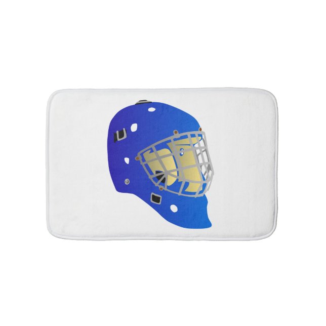 Goalie Mask Bath Mat (Front)