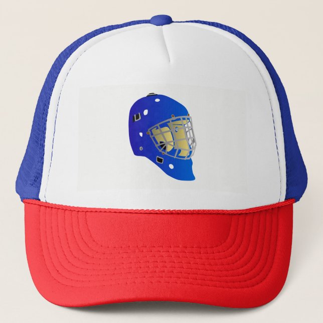 Goalie Mask Trucker Hat (Front)