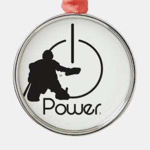 Goalie Metal Ornament