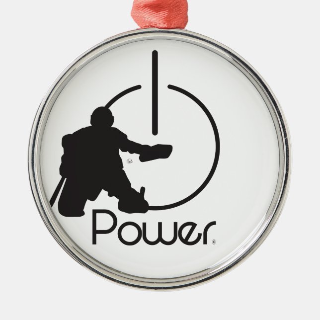 Goalie Metal Ornament (Front)