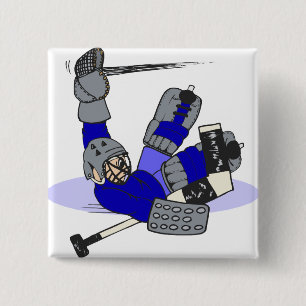 Goalie Save 15 Cm Square Badge