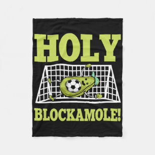 Goalie Soccer Player Goalkeeper Guacamole Lover Go Fleece Blanket