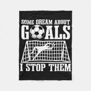 Goalie Soccer Player Goalkeeper Team Keeper Sport Fleece Blanket