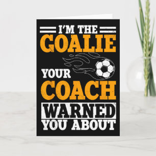 Goalie Soccer Player Team Goalkeeper Sport Goalten Card