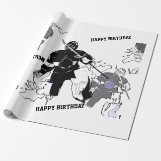 Goalies Rock! - Ice Hockey Player Wrapping Paper
