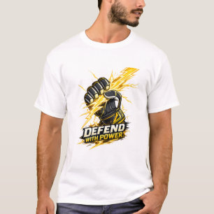 Goalkeeper Glove Lightning Defend with Power T-Shirt